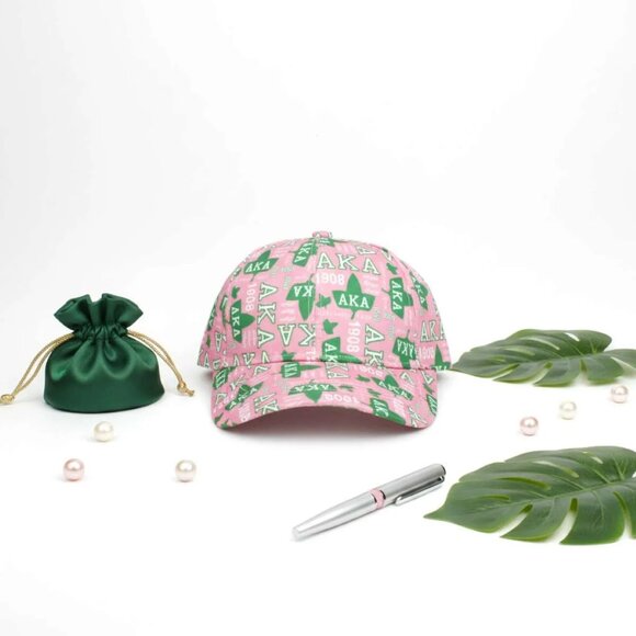 AKA Sorority Pride Graphic Print Baseball Hat - Picture 4 of 5
